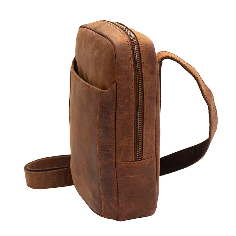 Galaxy Men's Brown Bag with front flap – 1037
