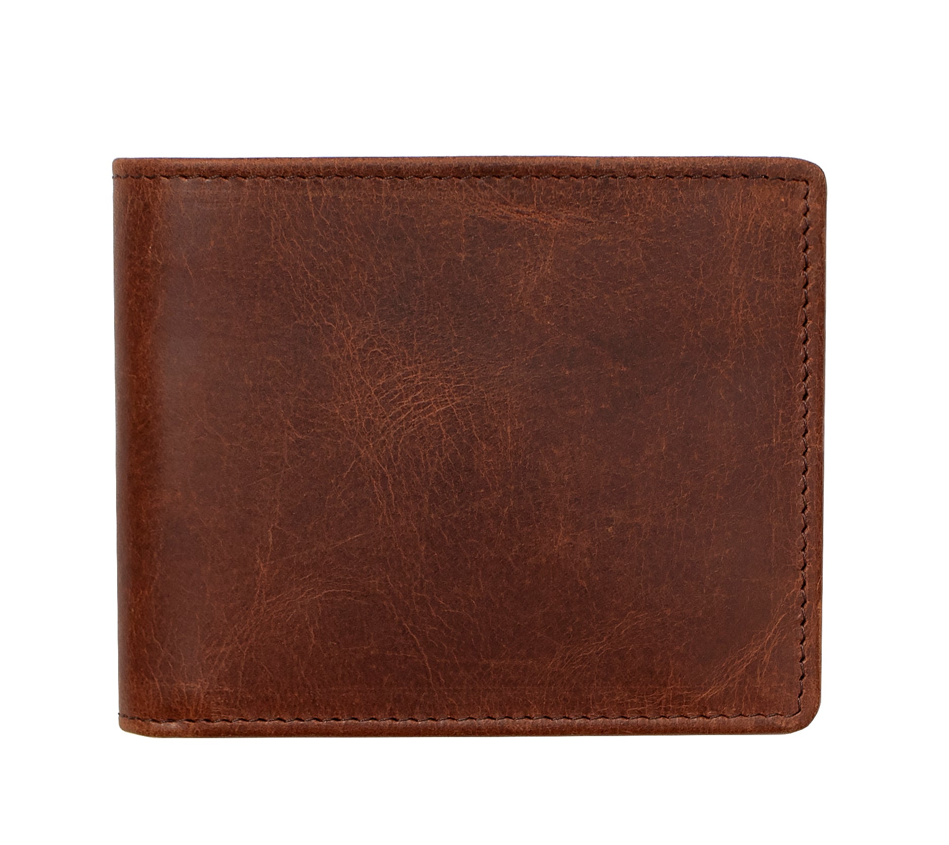 PRIMEHIDE Leather Buff Hunter Bifold Wallet With Coin Pocket - 7008