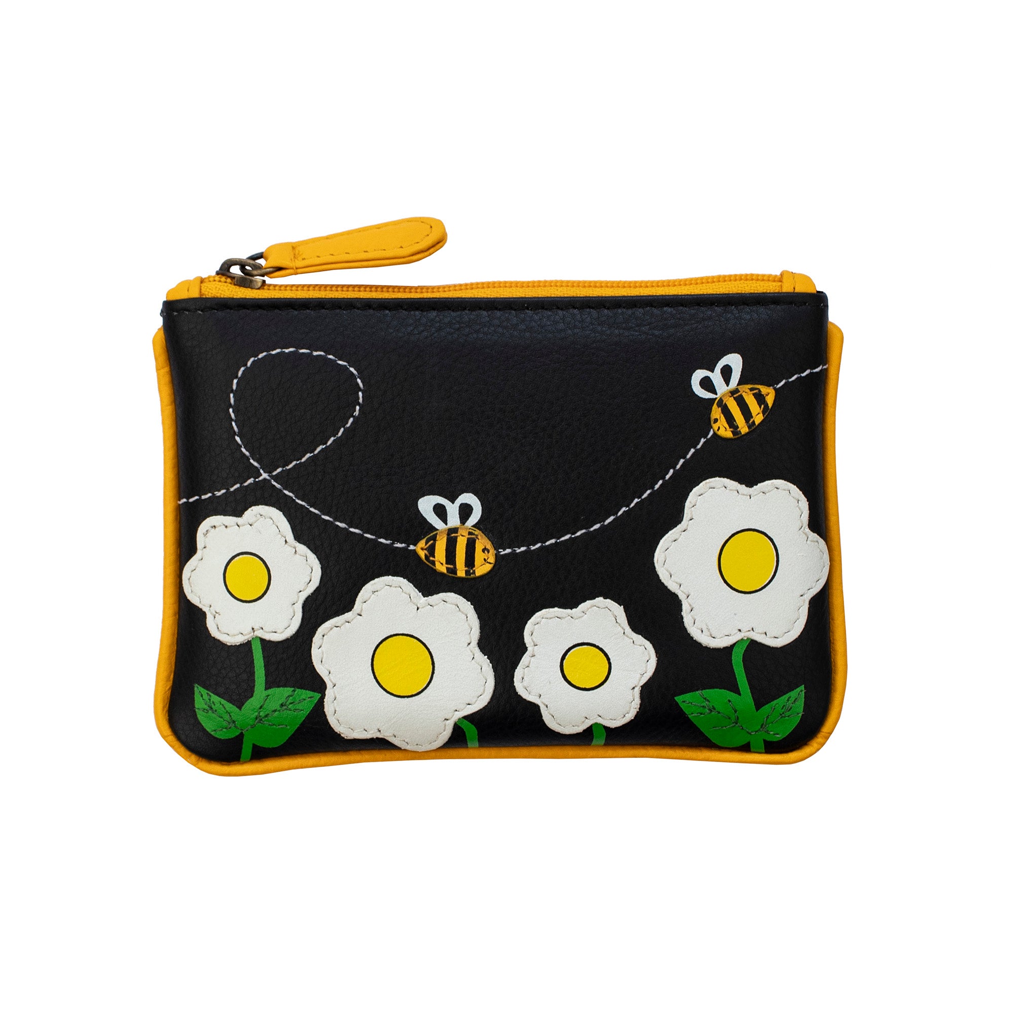 Black Bee RFID Coin Picture Purse - 738