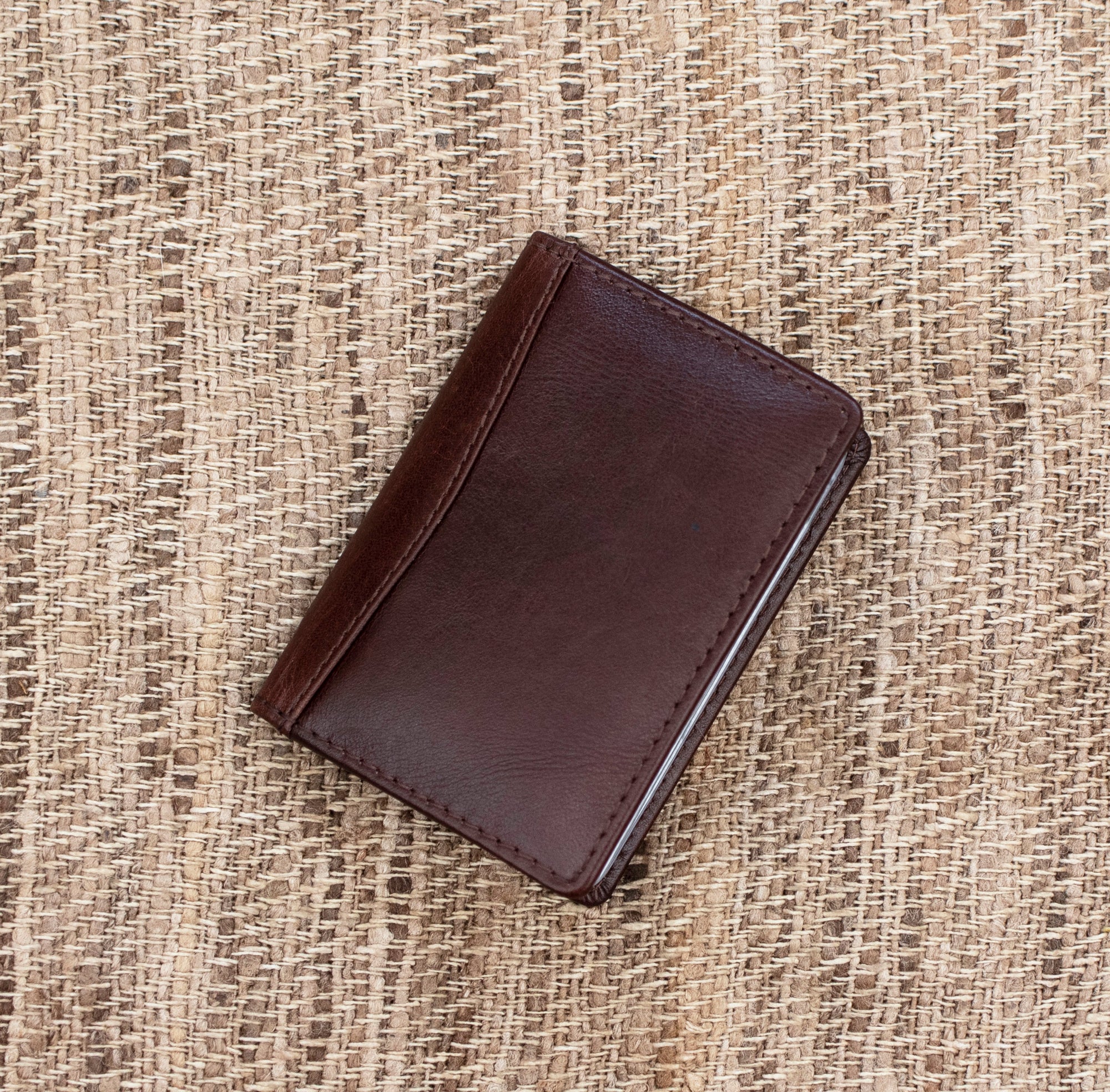 VT Luxury Vintage Brown Leather Travel RFID Card Holder - 9806