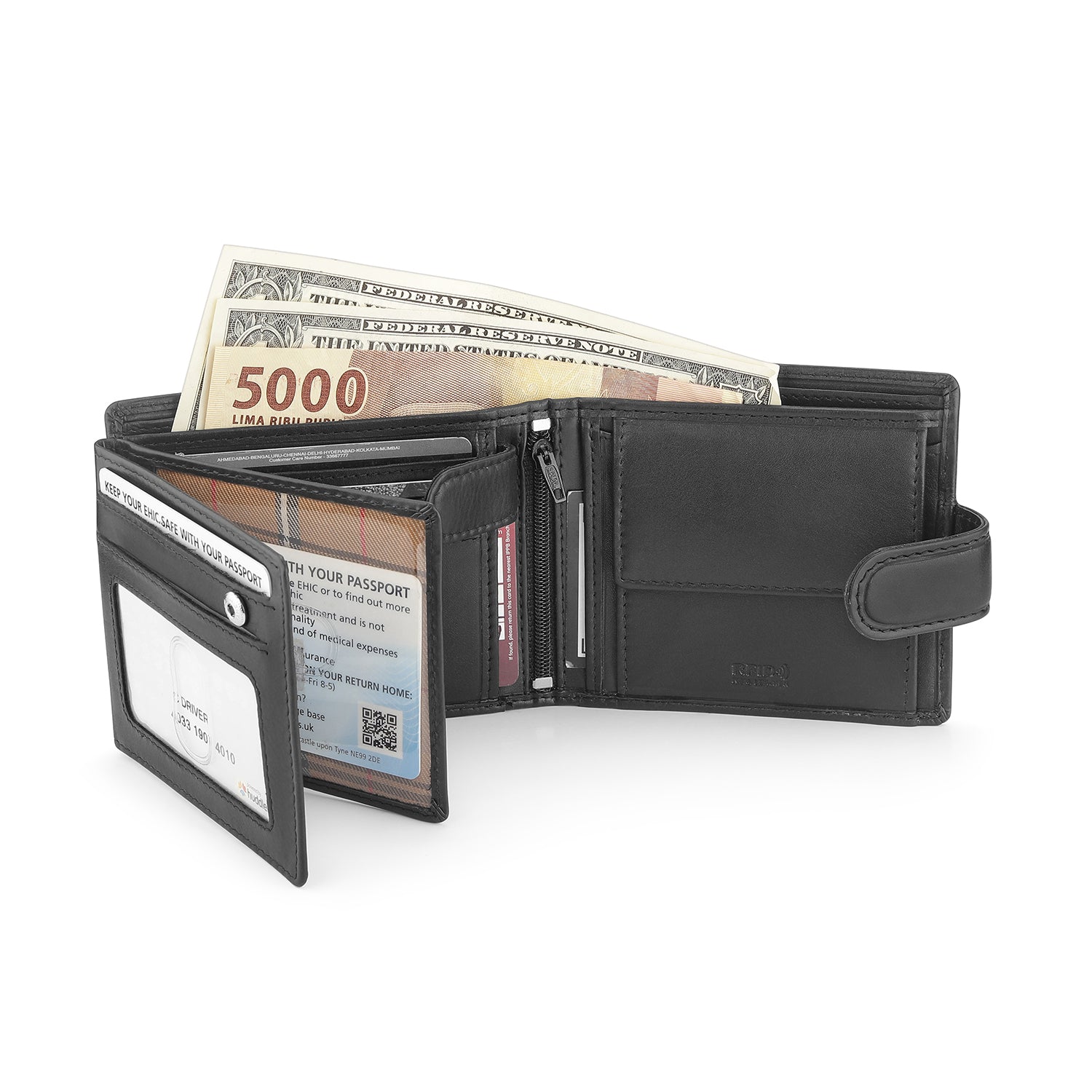 Maximus RFID Bifold Leather Wallet - 5002