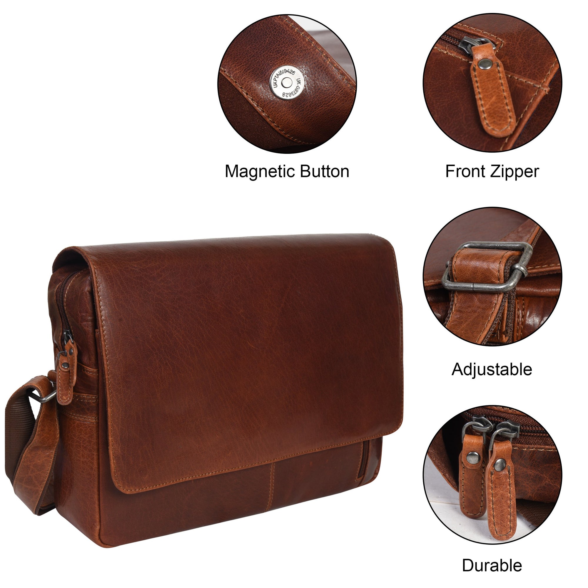 Tribal Messenger Bag Vintage Brown - 5518