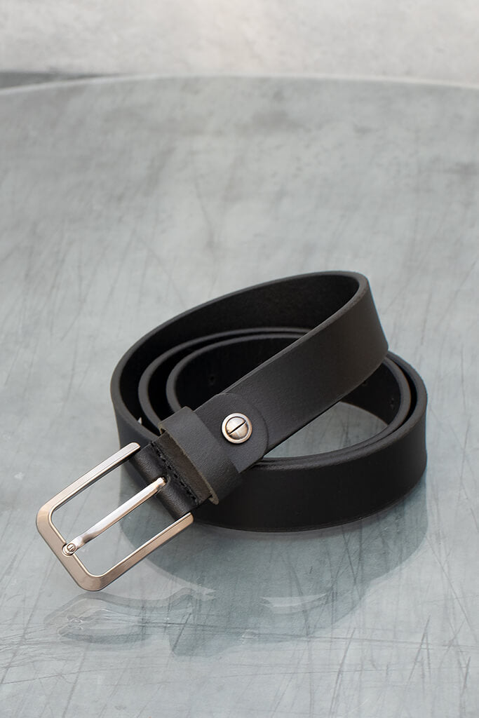 Men's Narrow Oiled Leather Belt - BELT20