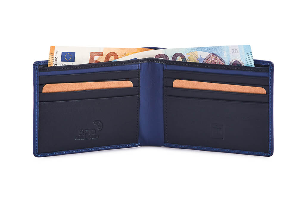 Quinn Two-Tone Leather Bifold Wallet - 3400