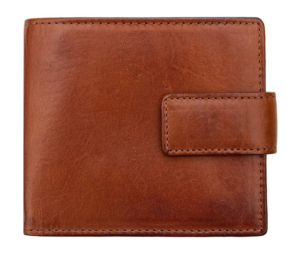 Ridgeback Bifold Leather Wallet With Large Coin Pocket - 6424