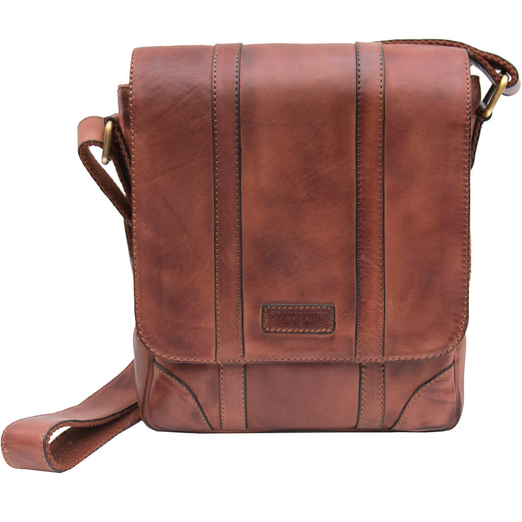 Ridgeback Small Leather Messenger Bag - 673