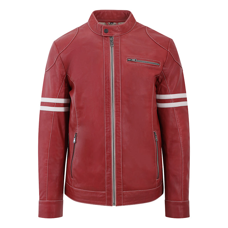 Fred Men’s Leather Biker Jacket - 6934