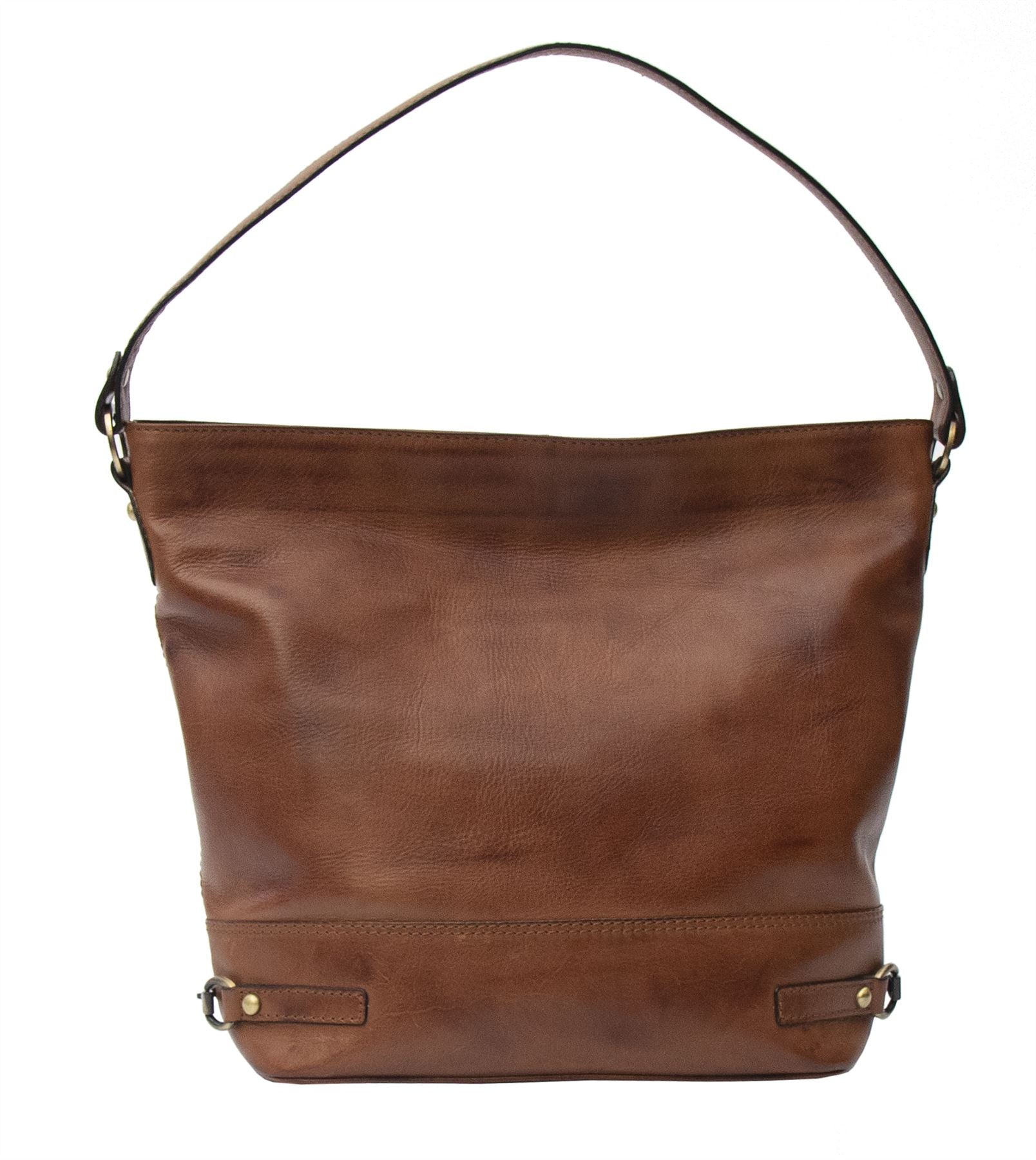 Ridgeback Leather Hobo Shoulder Handbag - 679