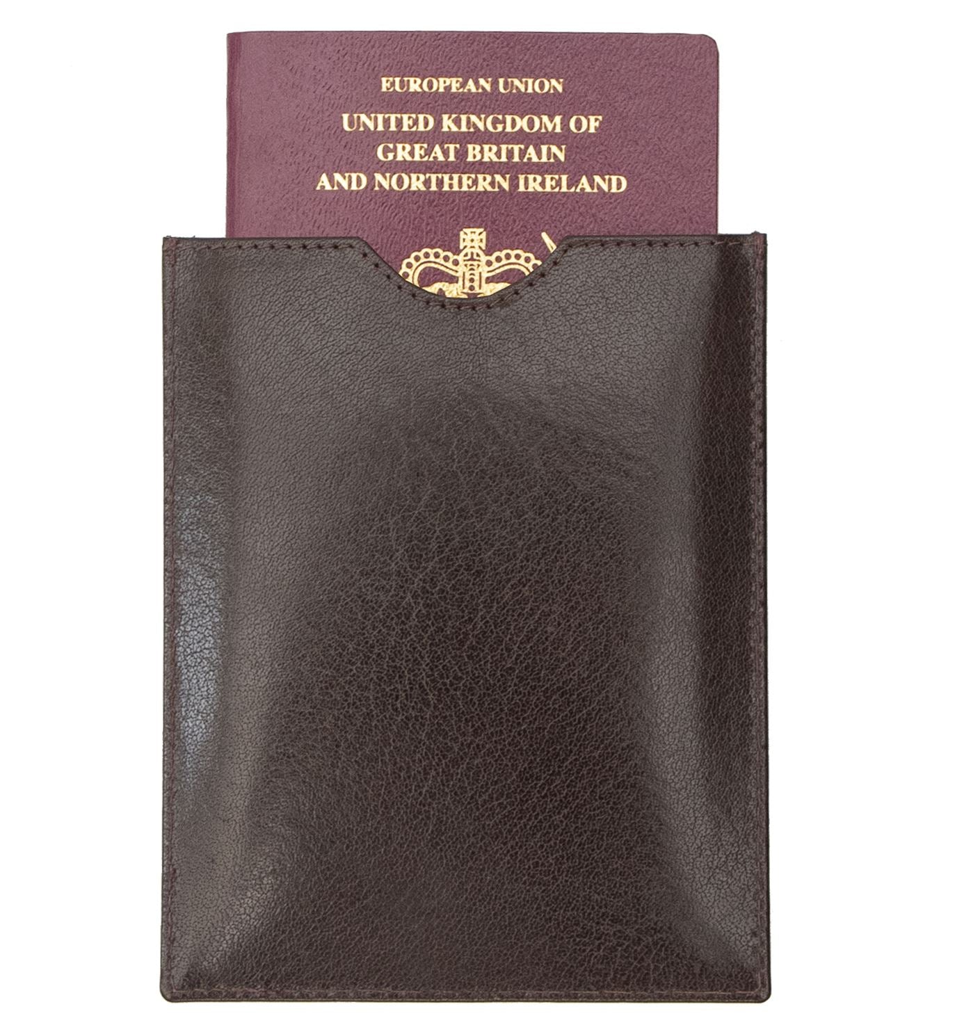 Leather RFID Passport Sleeve - 4822