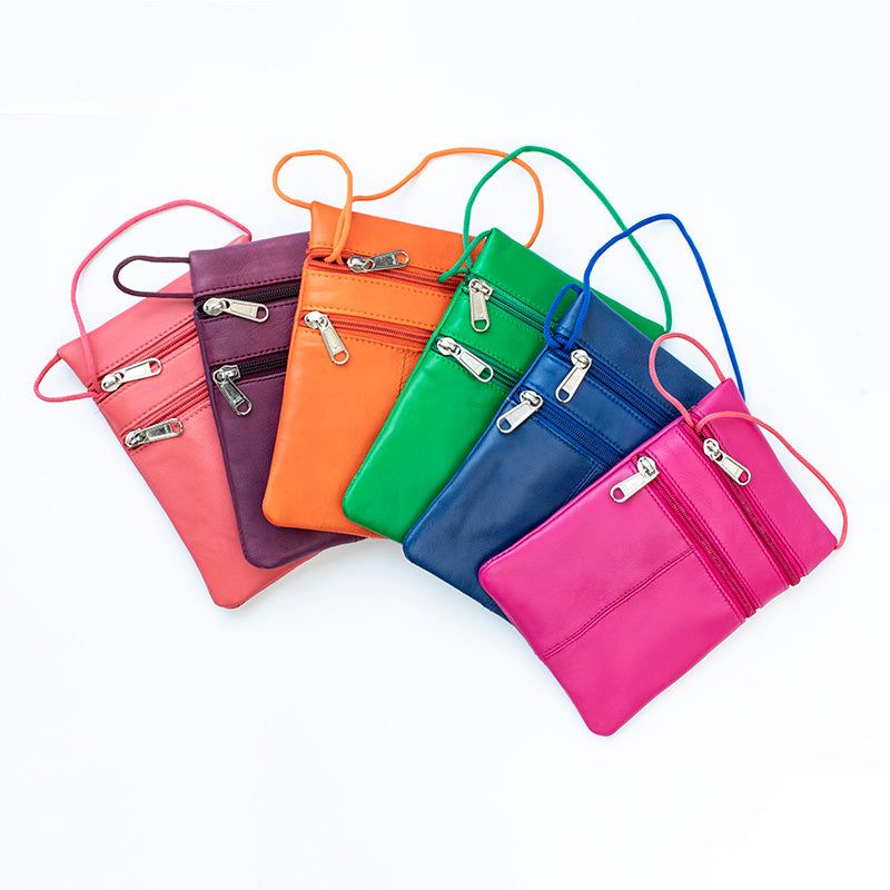 Milli Ladies Neck Purse Bag (Assorted Colours Pk of 12) - 1457MULTIPACK