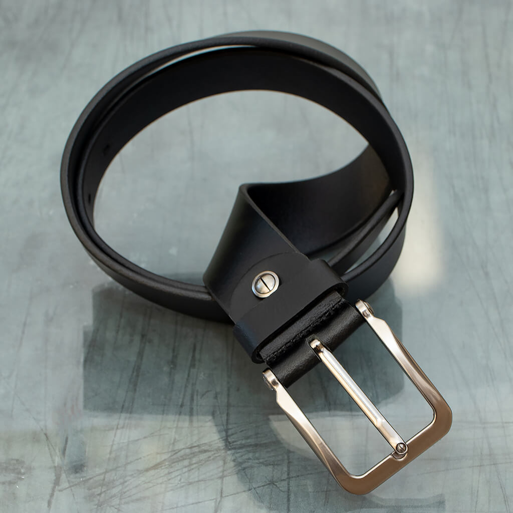 Men's Thick Oiled Leather Belt - BELT10